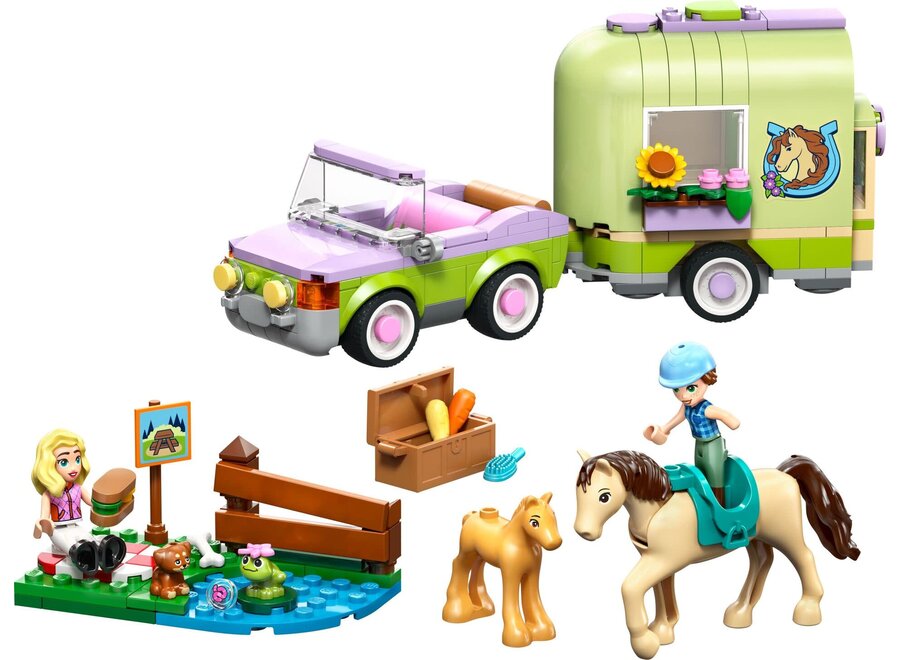 Lego Friends - Trailer met paard en veulen