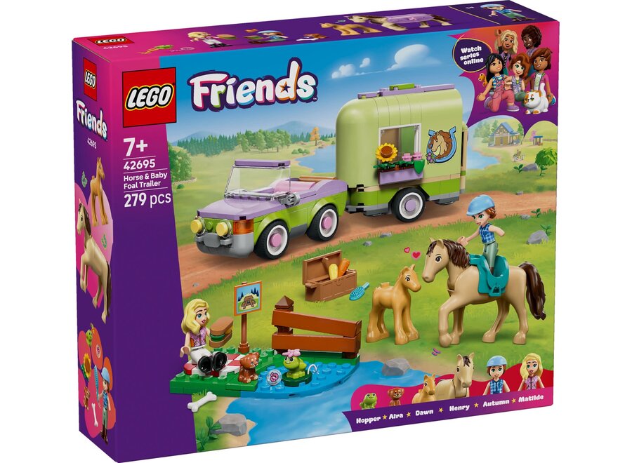 Lego Friends - Trailer met paard en veulen
