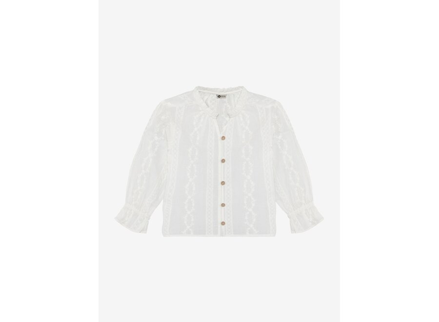 Shirt Longsleeve Fancy - Egret