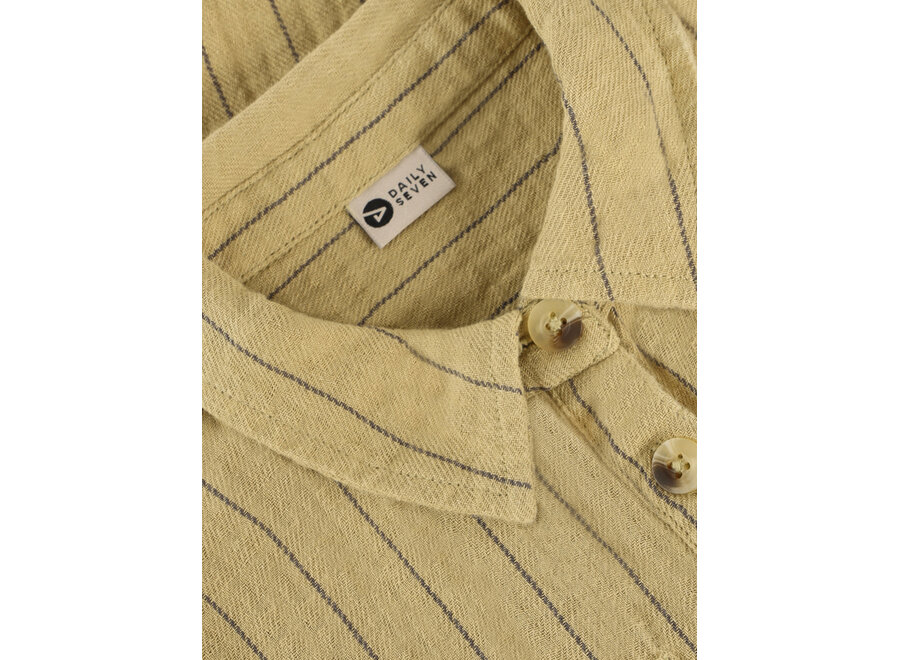 Shirt Small Stripe - Pale Olive Green