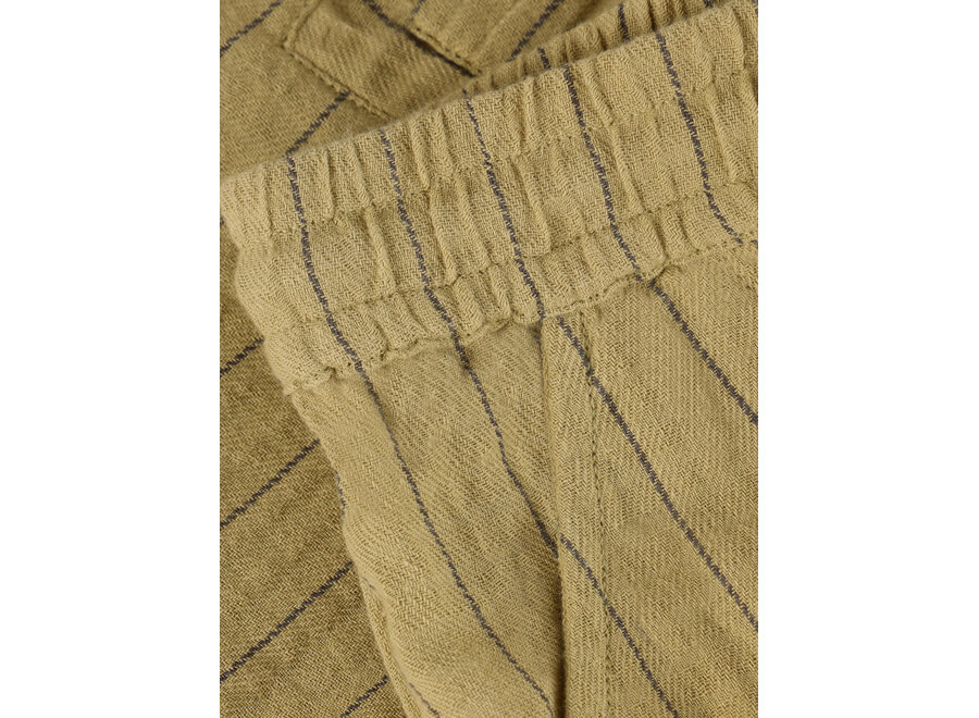 Shorts Small Stripe - Pale Olive Green