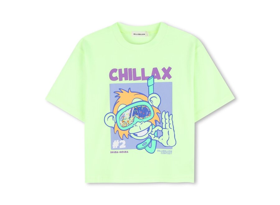 T-SHIRT KORTE MOUWEN - GROENE CITROEN