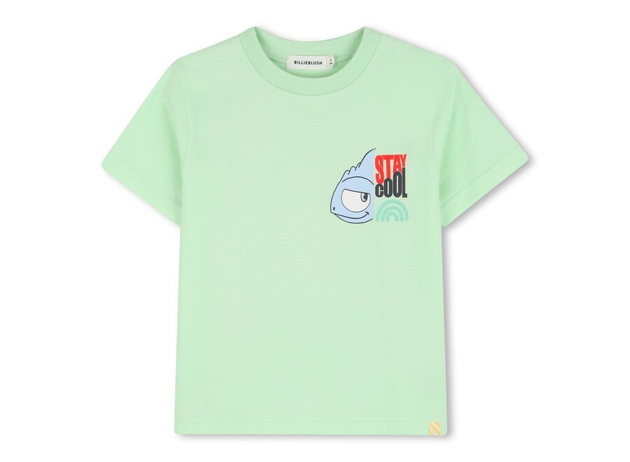 T-SHIRT KORTE MOUWEN - WATERGROEN