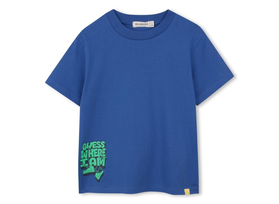 T-SHIRT KORTE MOUWEN - BLAUW