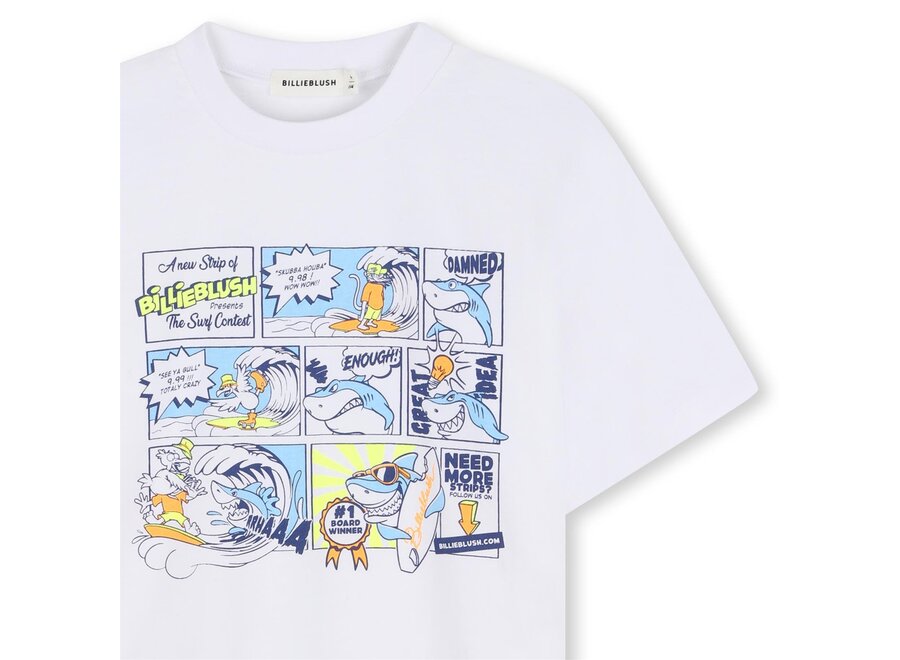 T-SHIRT KORTE MOUWEN - WIT