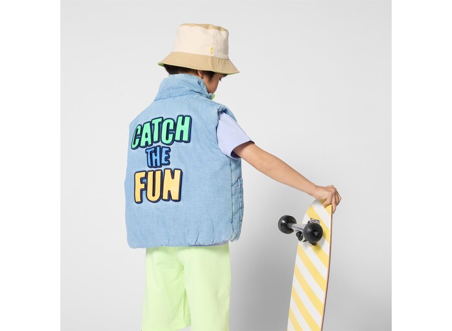 BODYWARMER - Double Stone + Bleach