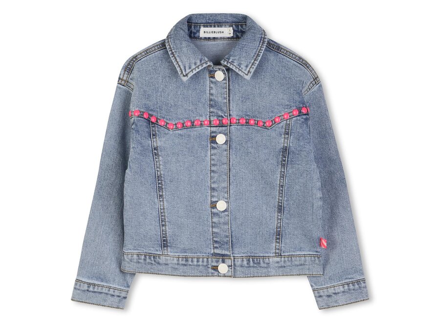 SPIJKERJAS | JEANSVEST - STONE