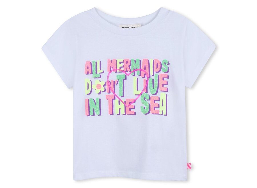 T-SHIRT WIT - MERMAIDS