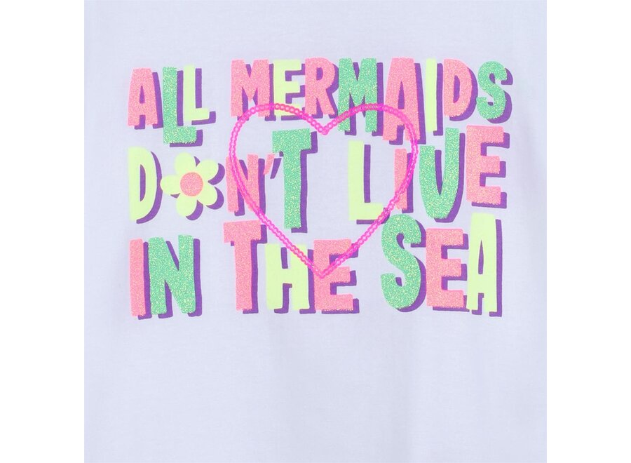 T-SHIRT WIT - MERMAIDS