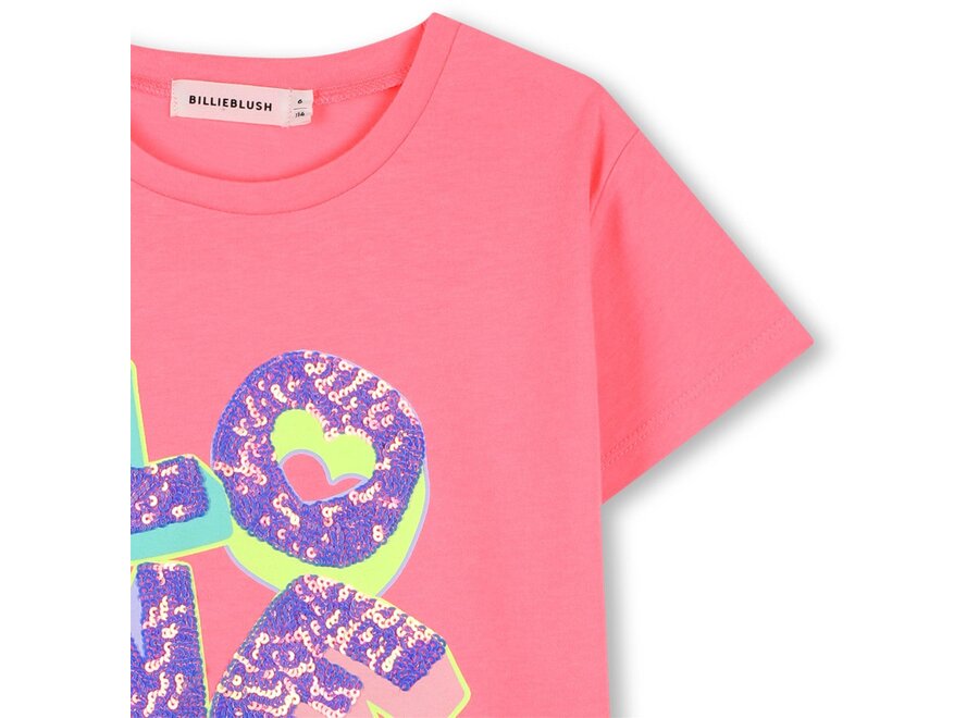 TEE-SHIRT FUCHSIA - LOVE