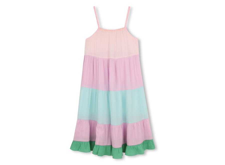 HALFLANGE JURK - MULTICOLOR STREEP