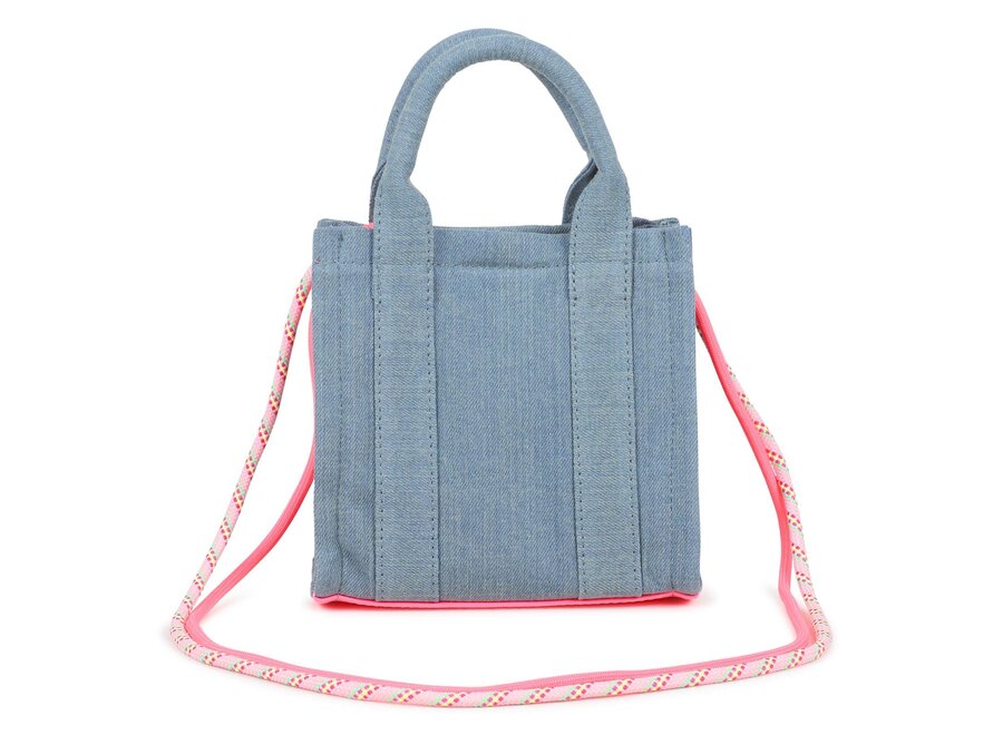 HANDTAS STONE MET BLOEM