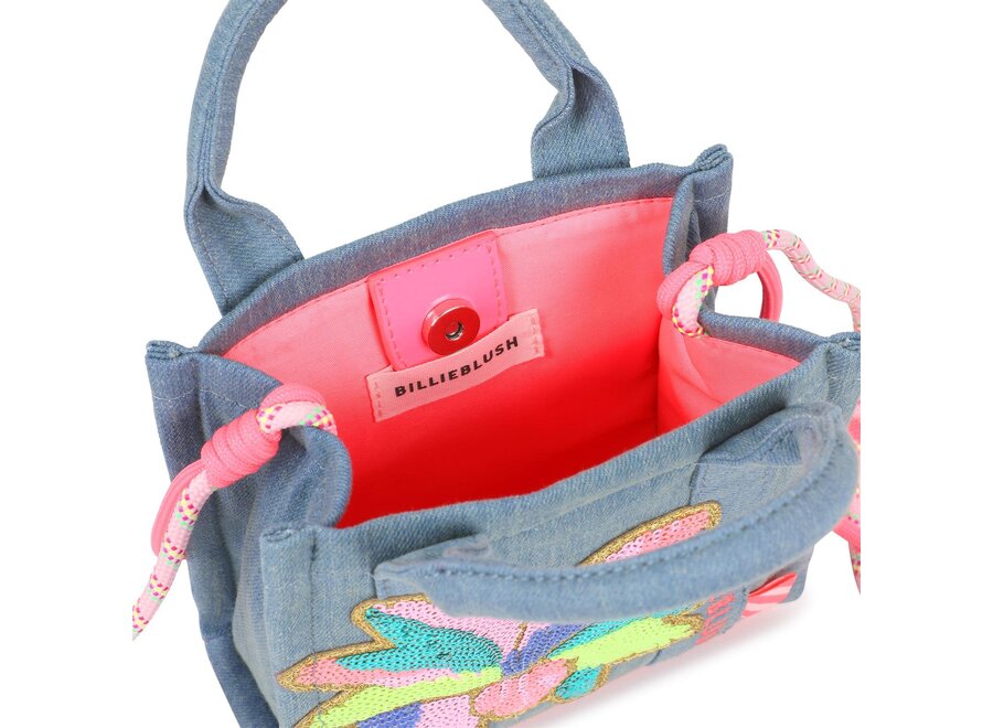 HANDTAS STONE MET BLOEM