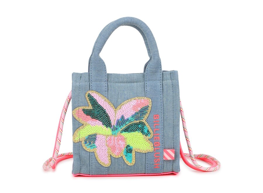 HANDTAS STONE MET BLOEM