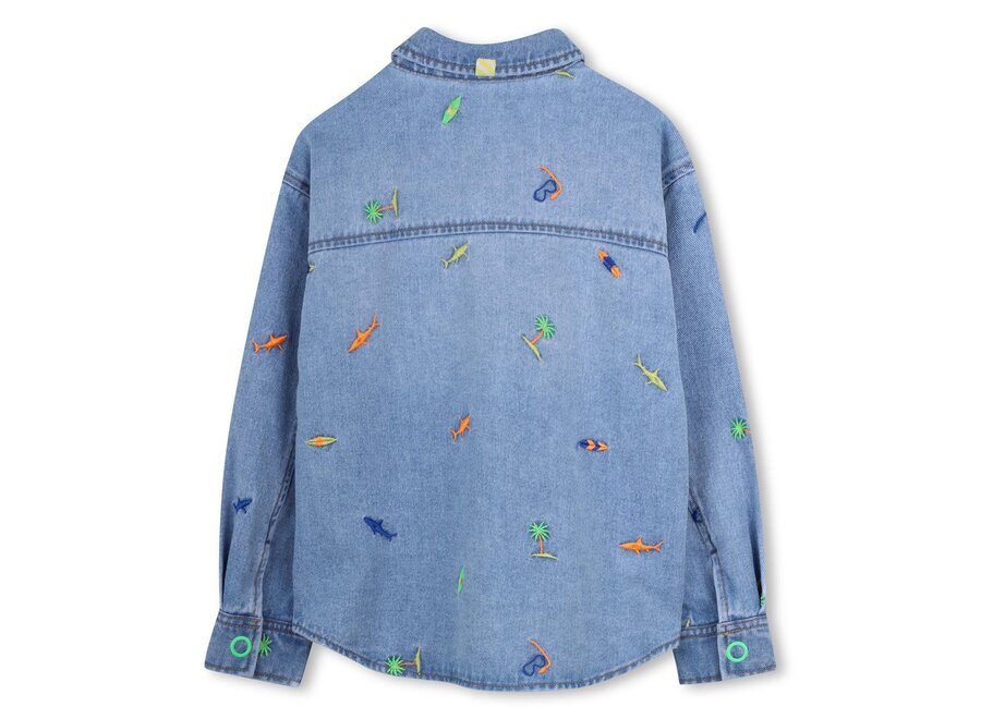 OVERHEMD - Double Stone + Bleach