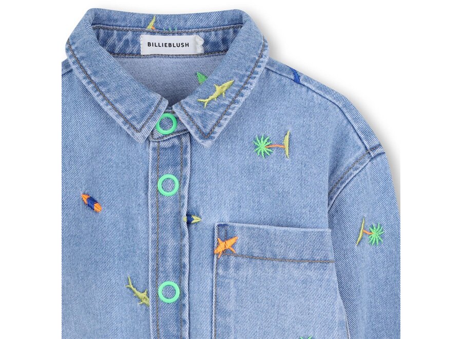 OVERHEMD - Double Stone + Bleach