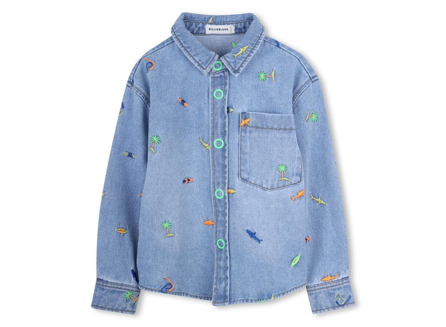 OVERHEMD - Double Stone + Bleach