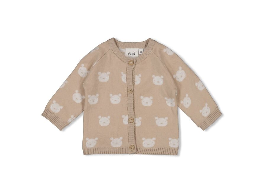 Vestje gebreid AO - The Knits - Zand melange