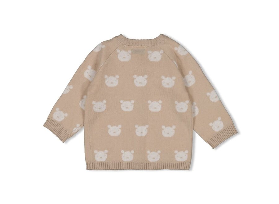 Vestje gebreid AO - The Knits - Zand melange