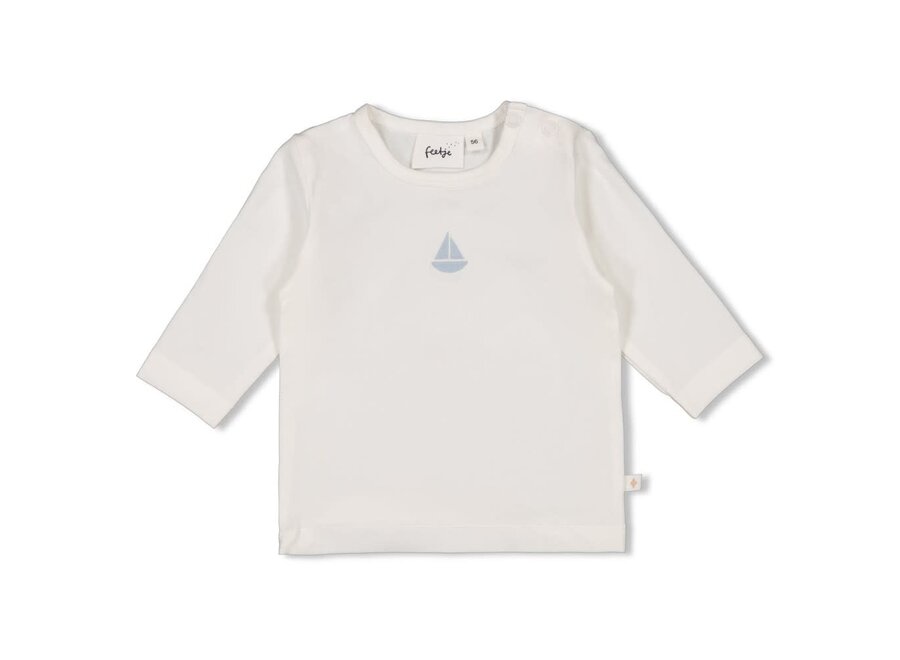 Longsleeve embroidery boot - The Knits - Offwhite