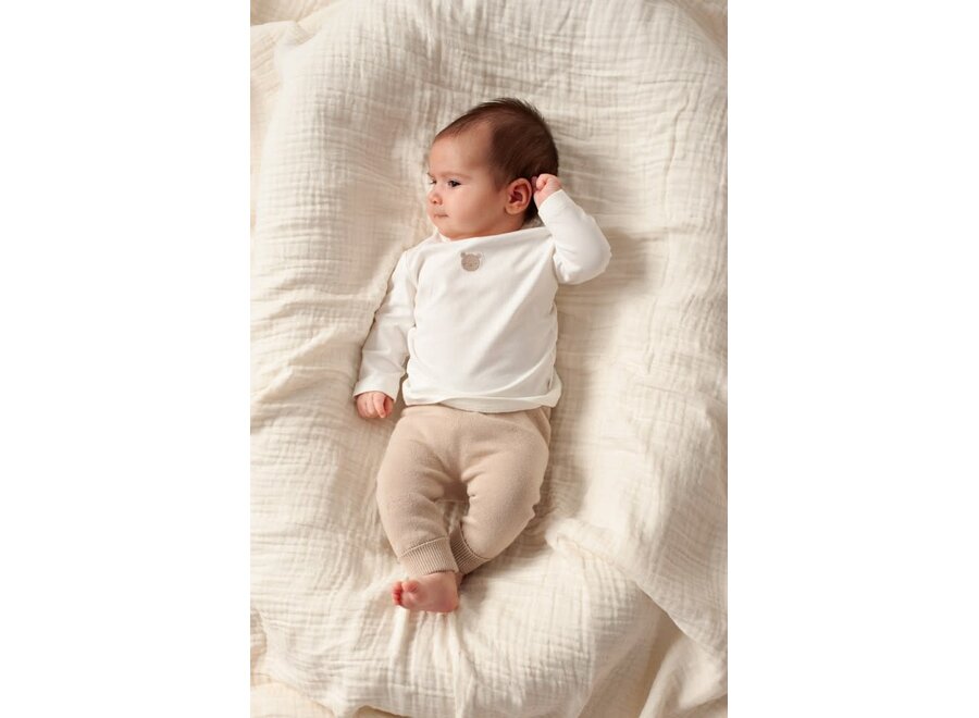 Broek gebreid - The Knits - Zand Melange