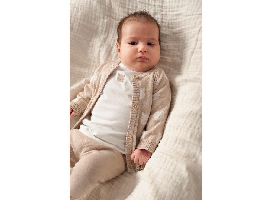 Broek gebreid - The Knits - Zand Melange