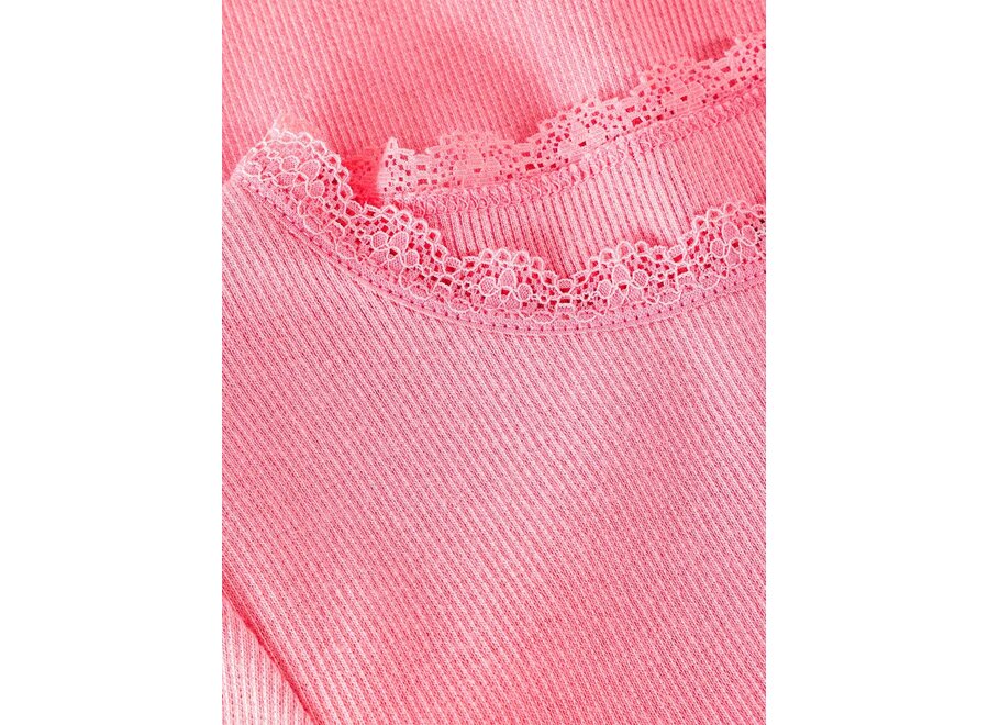 T-shirt SS Rib - Plumeria