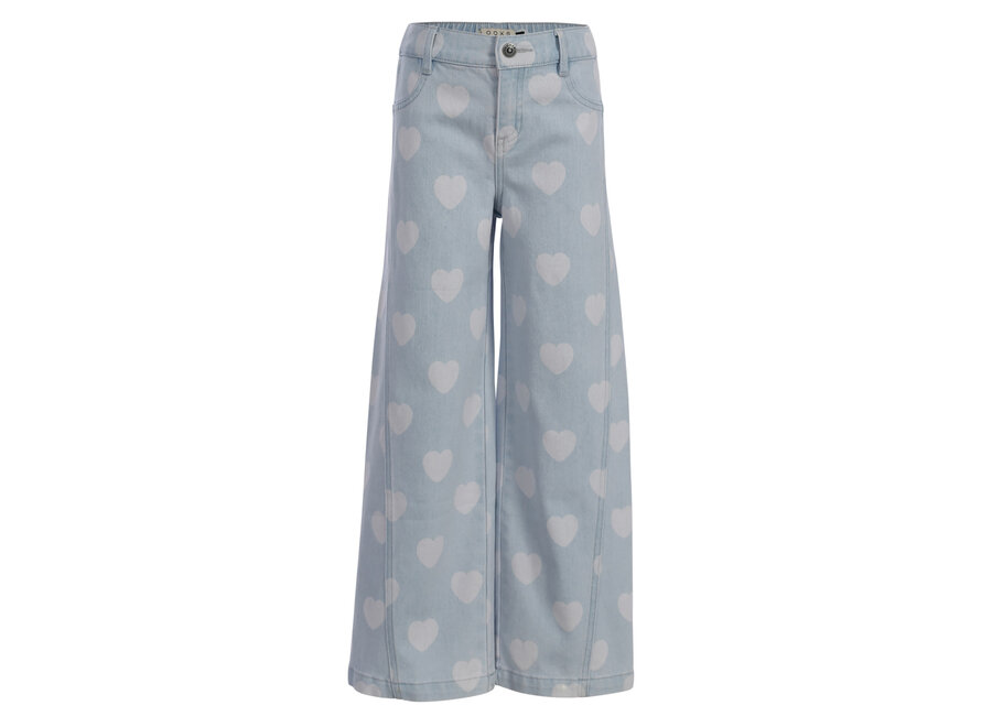 Little Heart wideleg Denim Heart denim