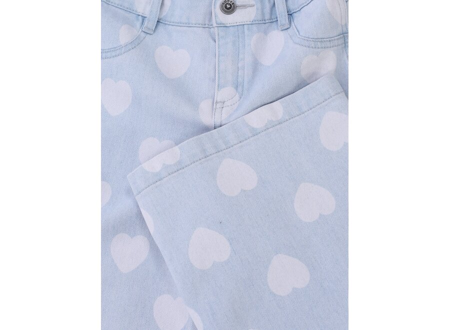 Little Heart wideleg Denim Heart denim
