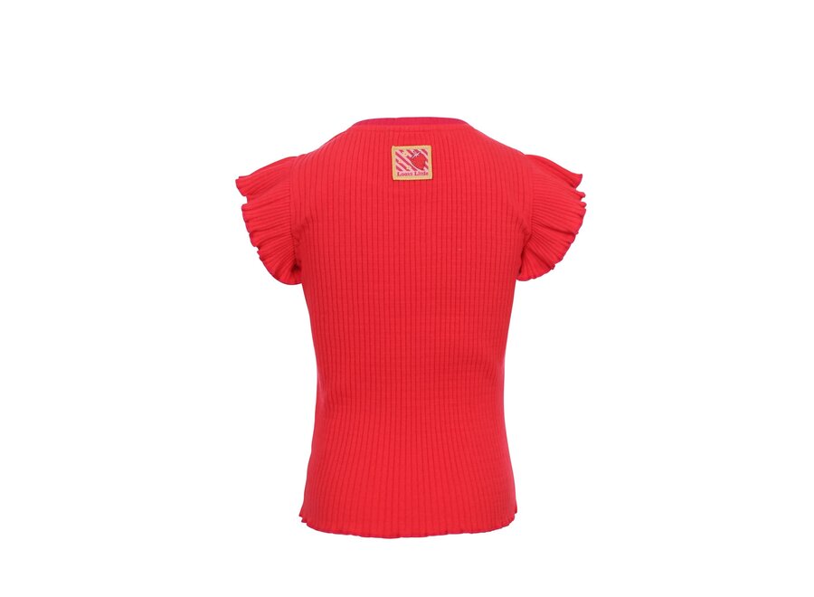 Little Rib T-Shirt SS poppy red