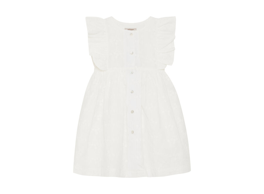 Dress SS Embroidery Antique White