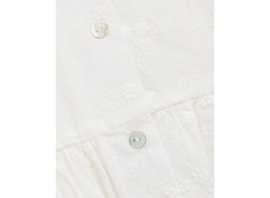 Dress SS Embroidery Antique White