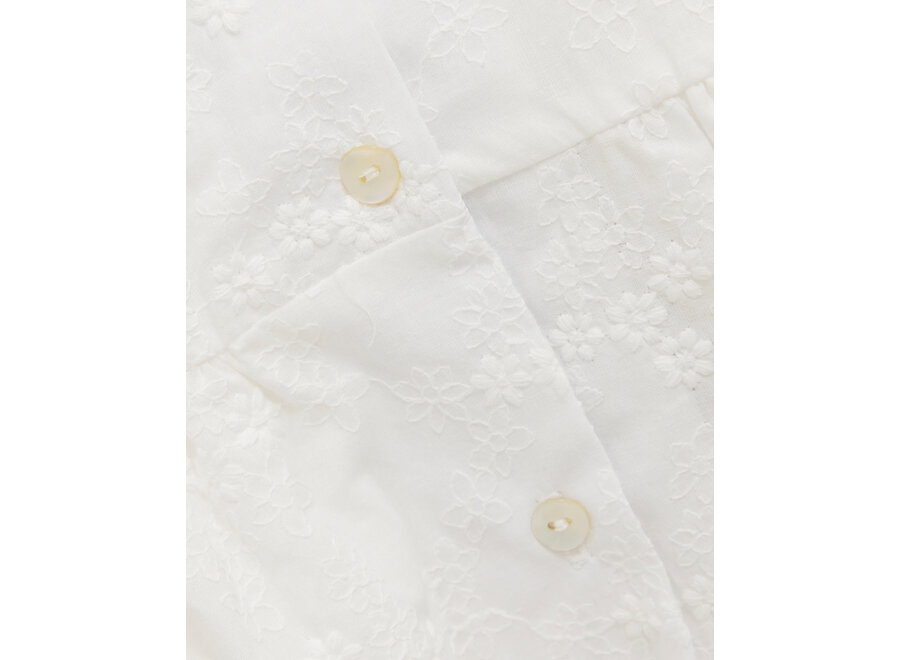 Dress SS Embroidery  Antique White