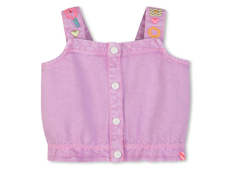 BASIS SHORT en DEBARDEUR - Paars