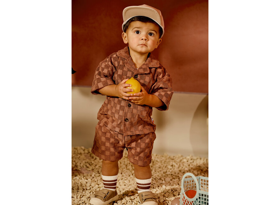 Short Novan - Blush brown