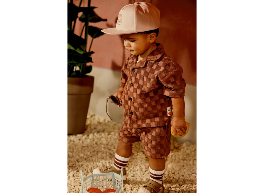 Short Novan - Blush brown