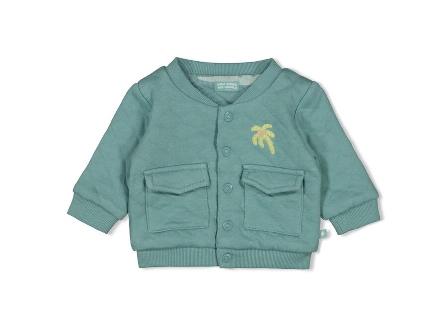 Omkeerbaar bomberjack - You Croc my World zeegroen