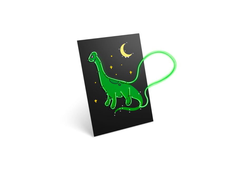 KIDYNEON Light Green Dino