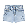 Denim Shorts Heart blue