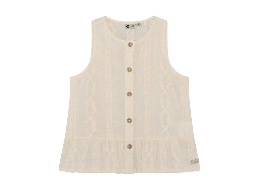 Ruffle Singlet sand