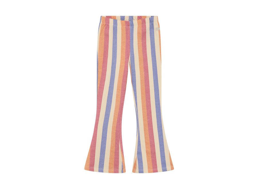 Flared Legging Striped Rose