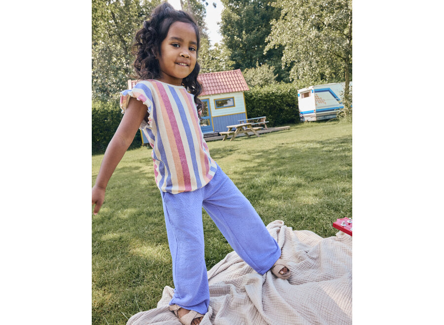 T-shirt Terry Striped Rose