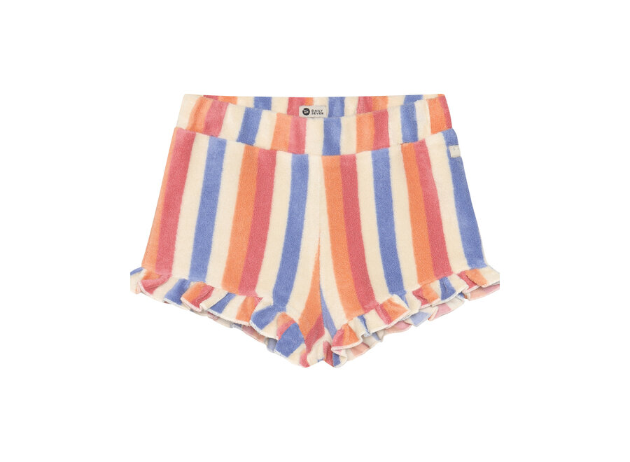 Terry Shorts Striped Rose