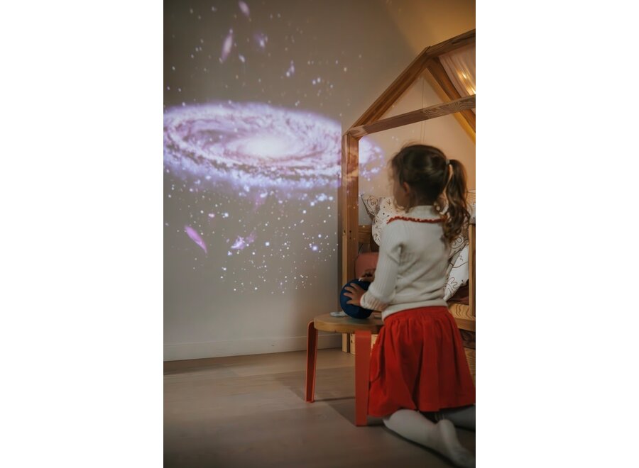 Nachtlampje KIDYSTAR HD planetarium met 6 draaiende schijven