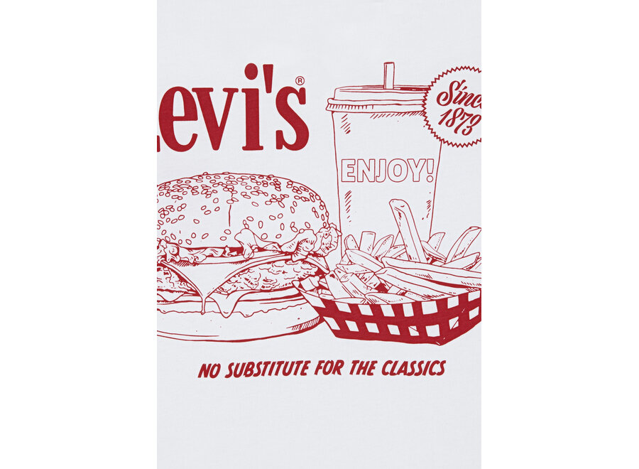 T-Shirt Burger Meal tee - White