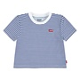 T-Shirt striped mini batwing tee - blue