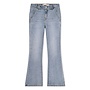 Flare jeans - with pocket detail - worn in blue