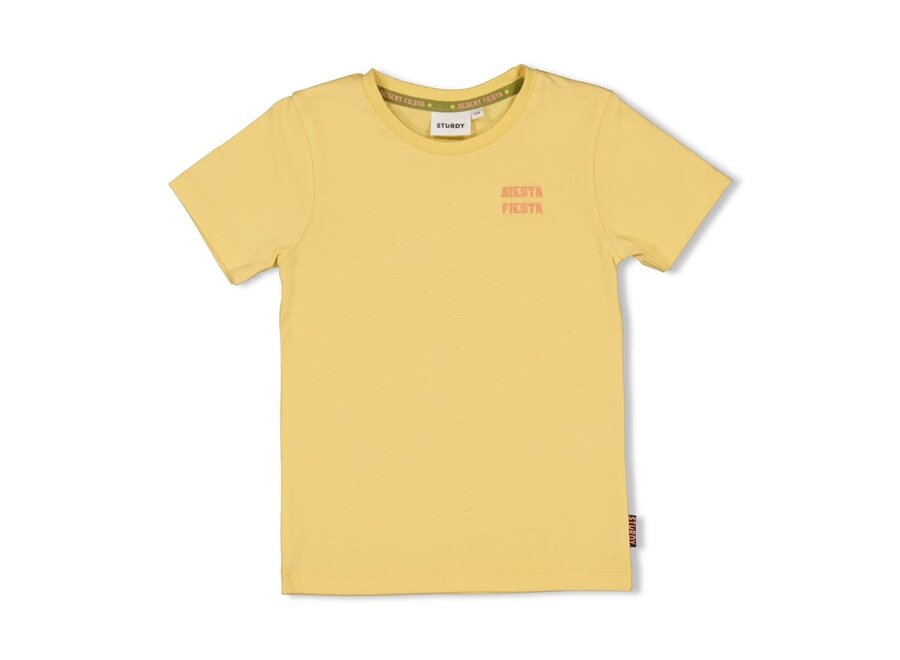 T-shirt met backprint - Desert Fiesta - Geel