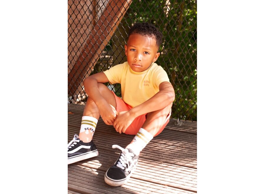 T-shirt met backprint - Desert Fiesta - Geel