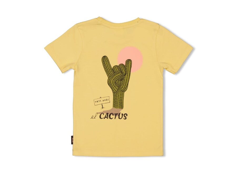 T-shirt met backprint - Desert Fiesta - Geel